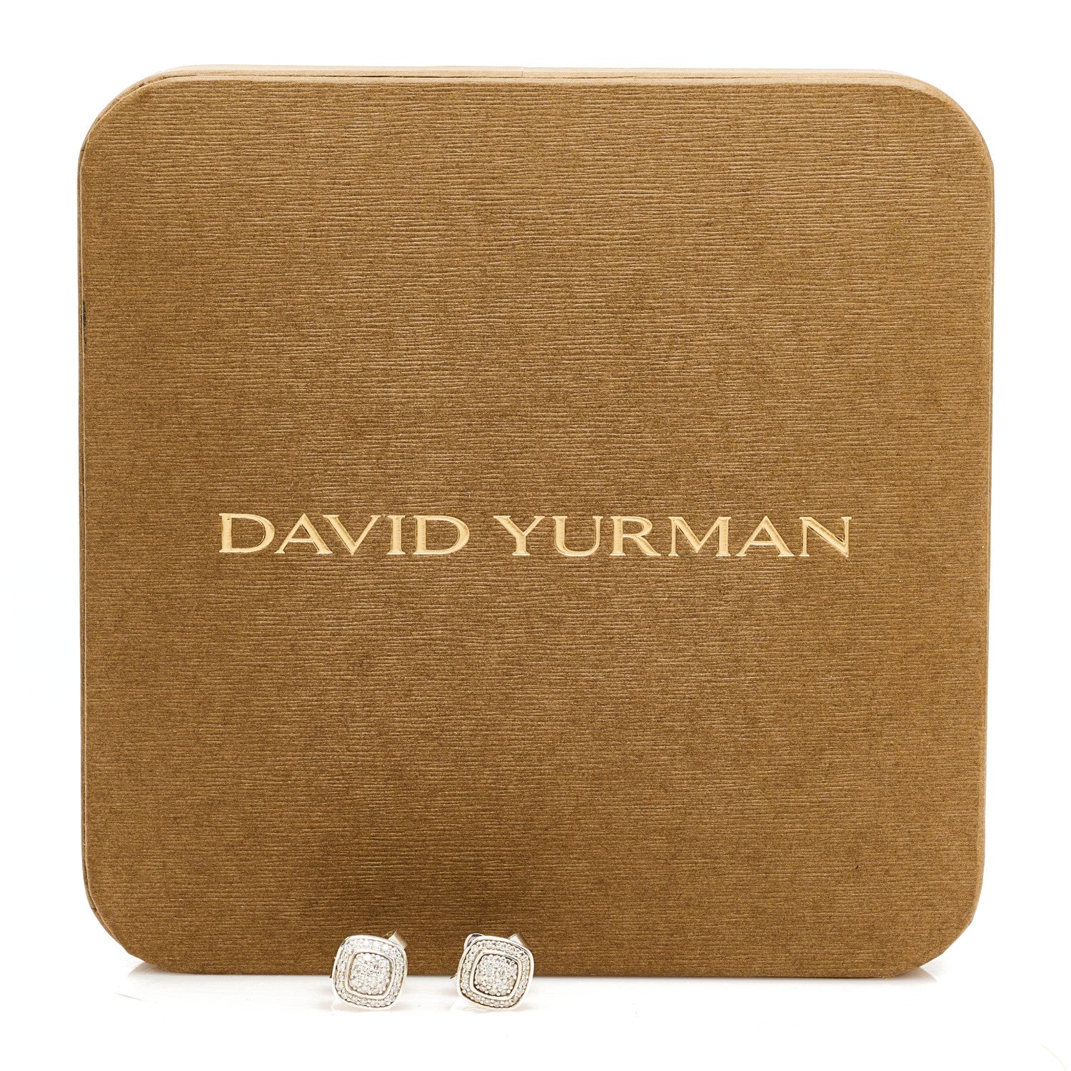 David Yurman Sterling Silver Diamond 7mm Pave Albion Earrings 5 of 5