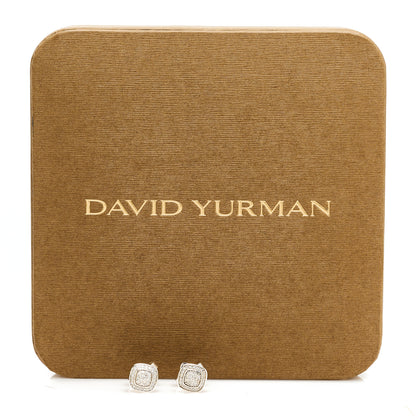 David Yurman Sterling Silver Diamond 7mm Pave Albion Earrings 5 of 5