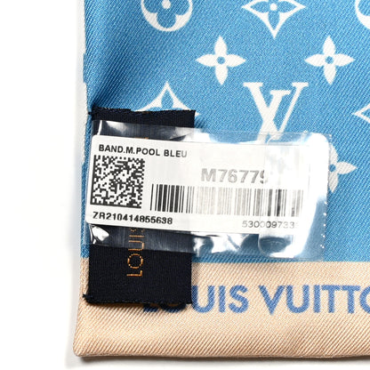 Louis Vuitton Silk Monogram Gradient By The Pool Bandeau Blue 3 of 3