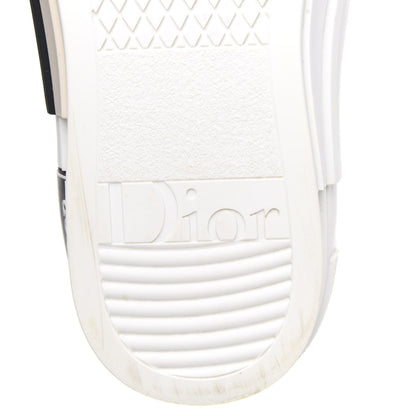 Christian Dior Technical Canvas Oblique Mens B23 High Top Sneakers 46 White Black 7 of 10