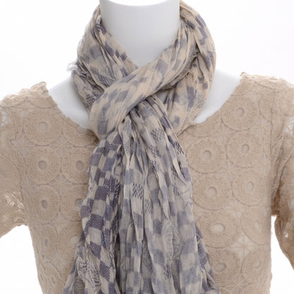 Louis Vuitton Cashmere Silk Damier Azur Stole 4 of 5