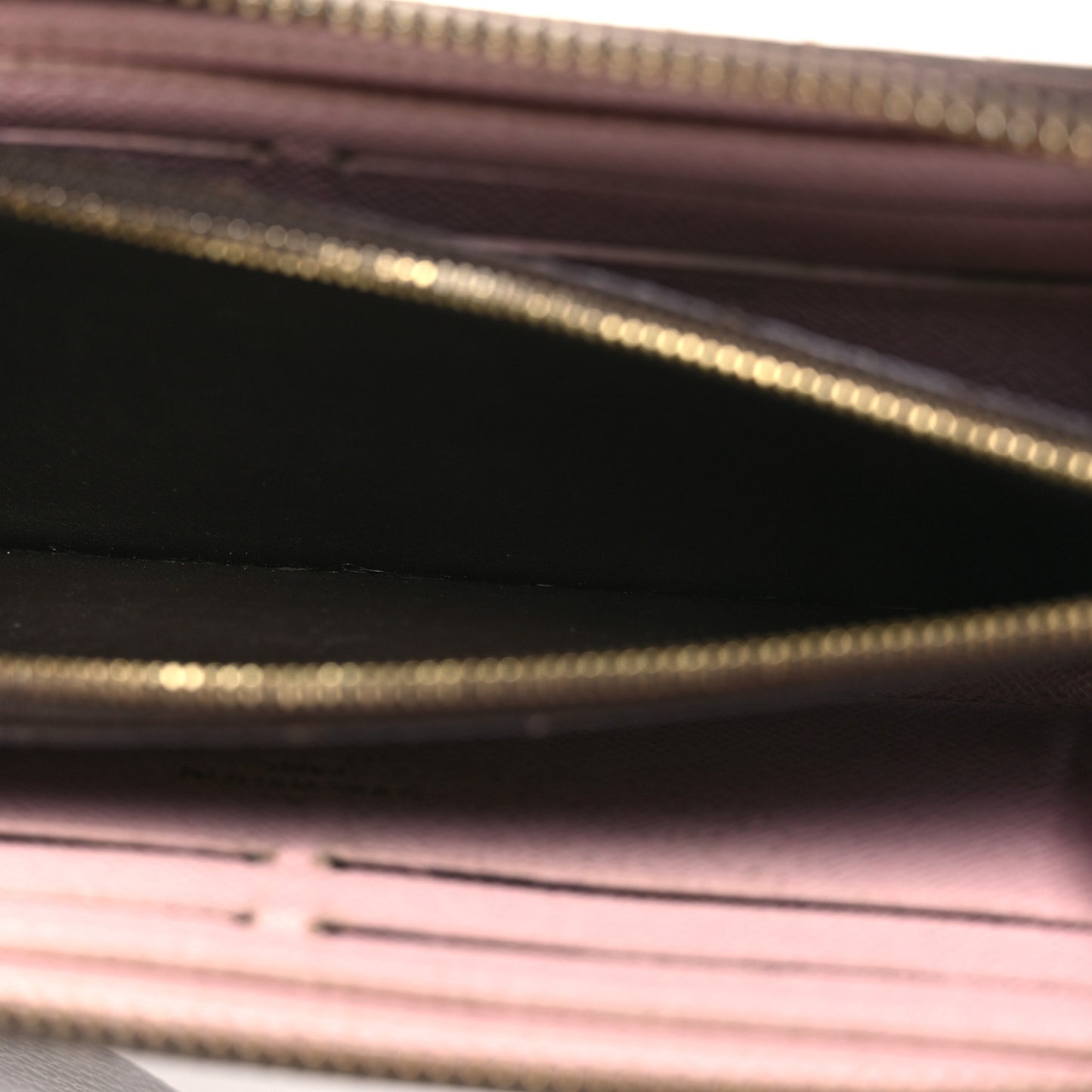 Monogram Clemence Wallet Rose Ballerine