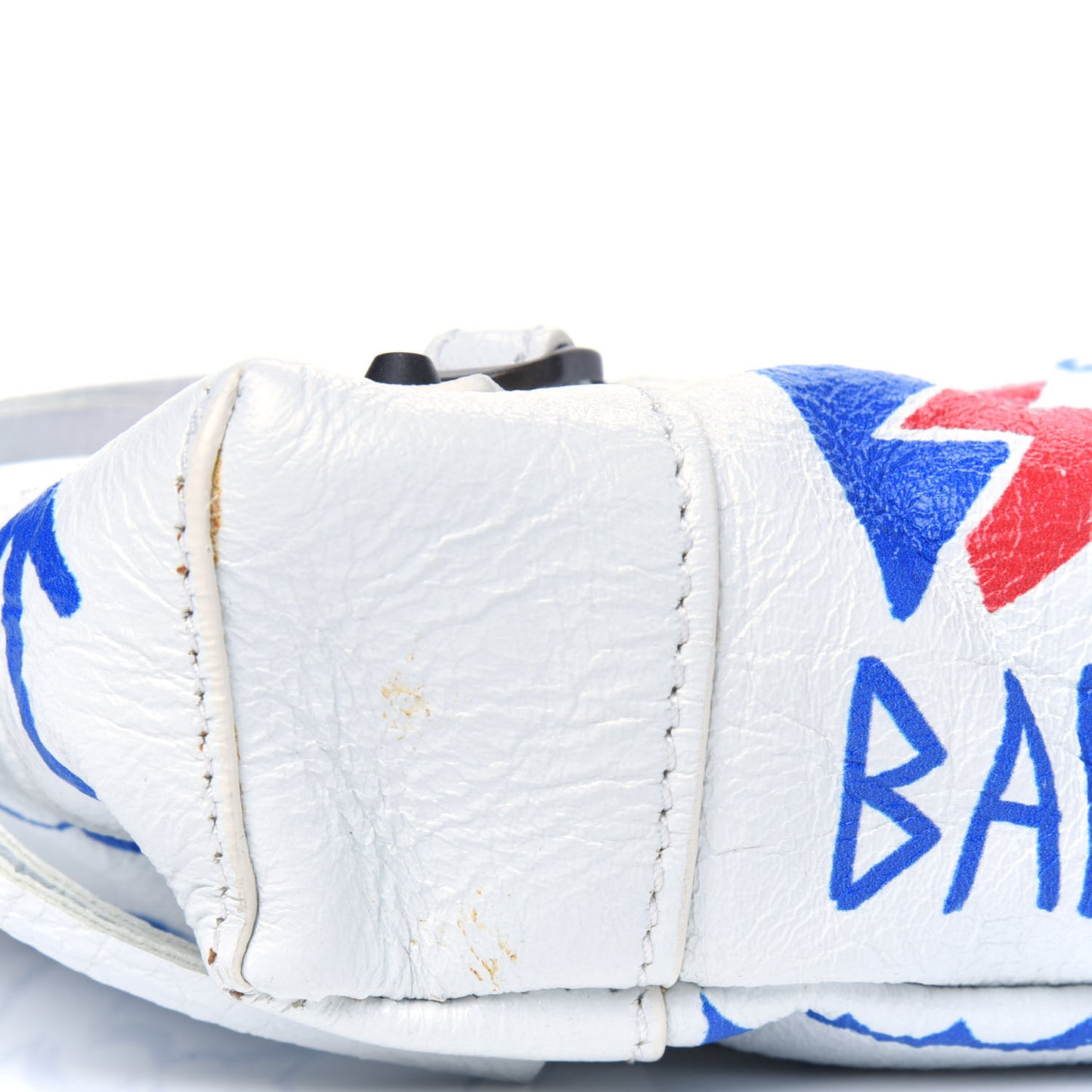 Agneau Graffiti All Over Classic Hardware Reporter XS White Bleu Rouge