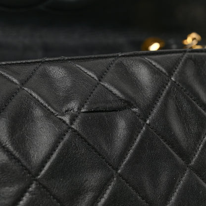 Chanel Lambskin Quilted XL Jumbo Single Flap Black 15 of 15