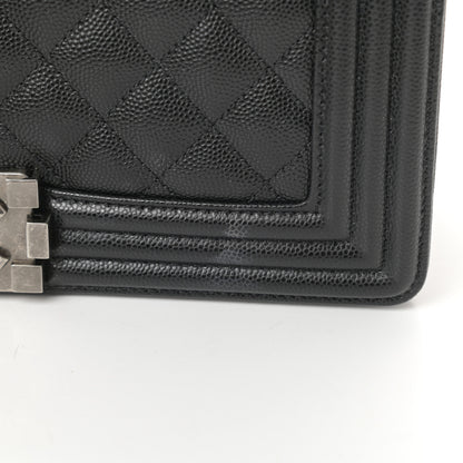 Chanel Caviar Quilted Medium Boy Flap Black 10 of 11