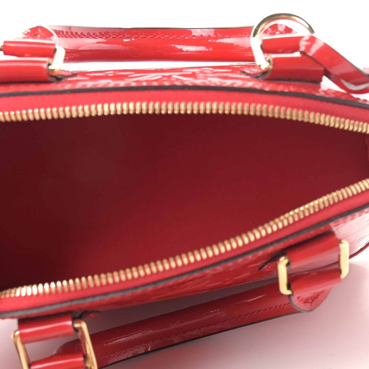 Louis Vuitton Vernis Alma BB Cherry 5 of 9