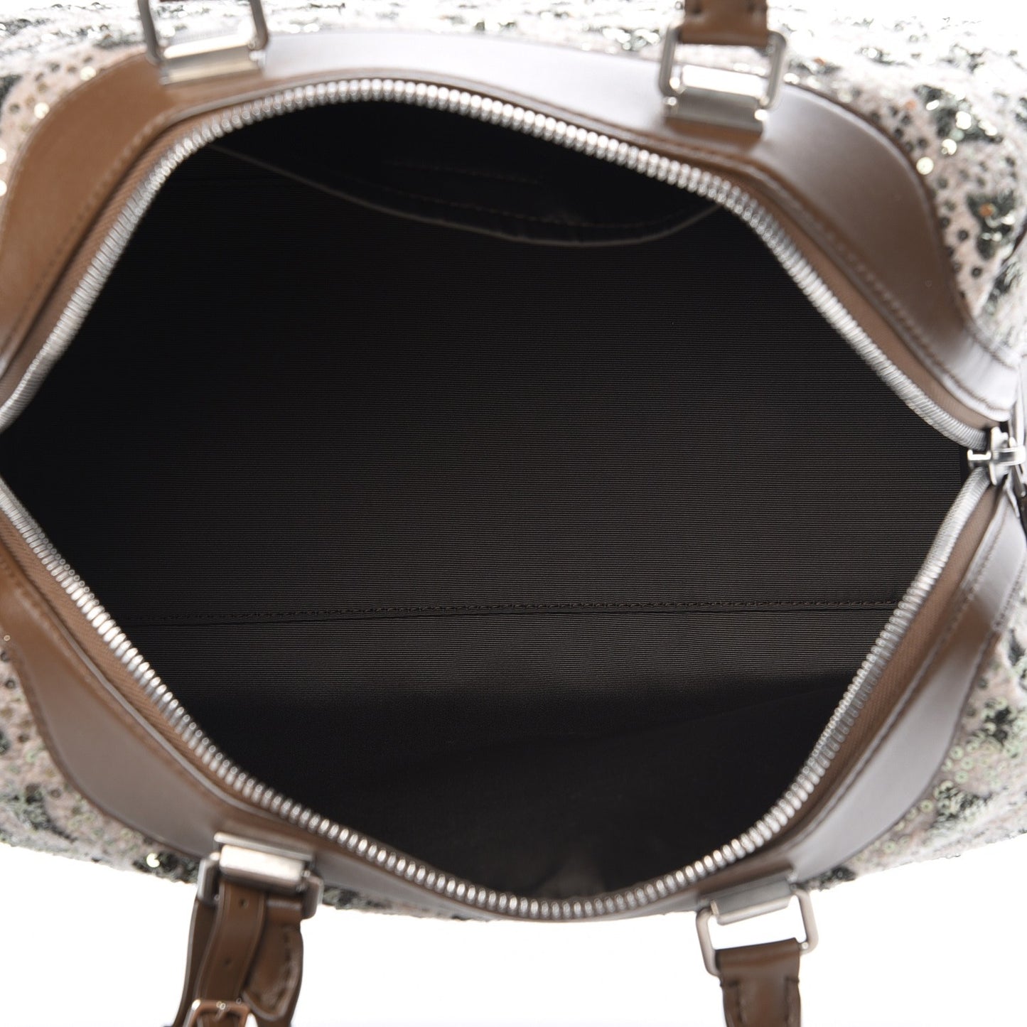 Sequin Monogram Sunshine Express Speedy Kaki