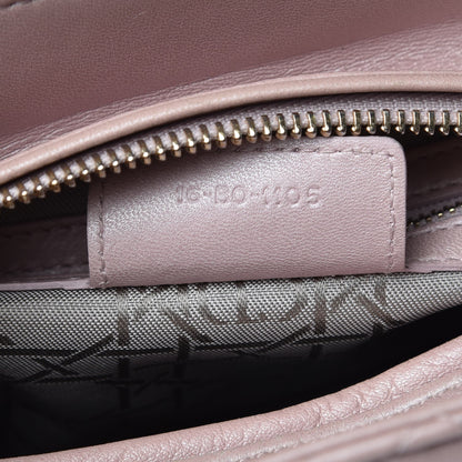 Christian Dior Pearly Lambskin Cannage Medium Lady Dior Lotus 6 of 16
