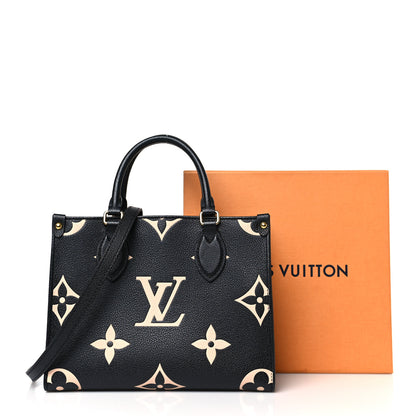 Louis Vuitton Empreinte Monogram Giant Onthego PM Black Beige 9 of 9