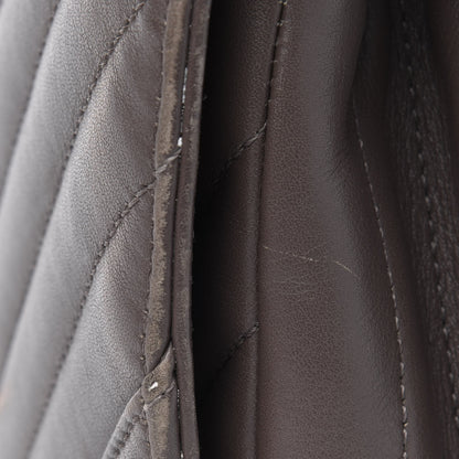 Chanel Calfskin Chevron Quilted Small Statement Flap Khaki 17 of 20