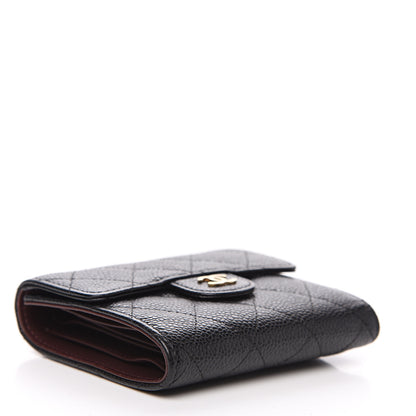 Chanel Caviar Quilted Compact Flap Wallet Black 3 of 10