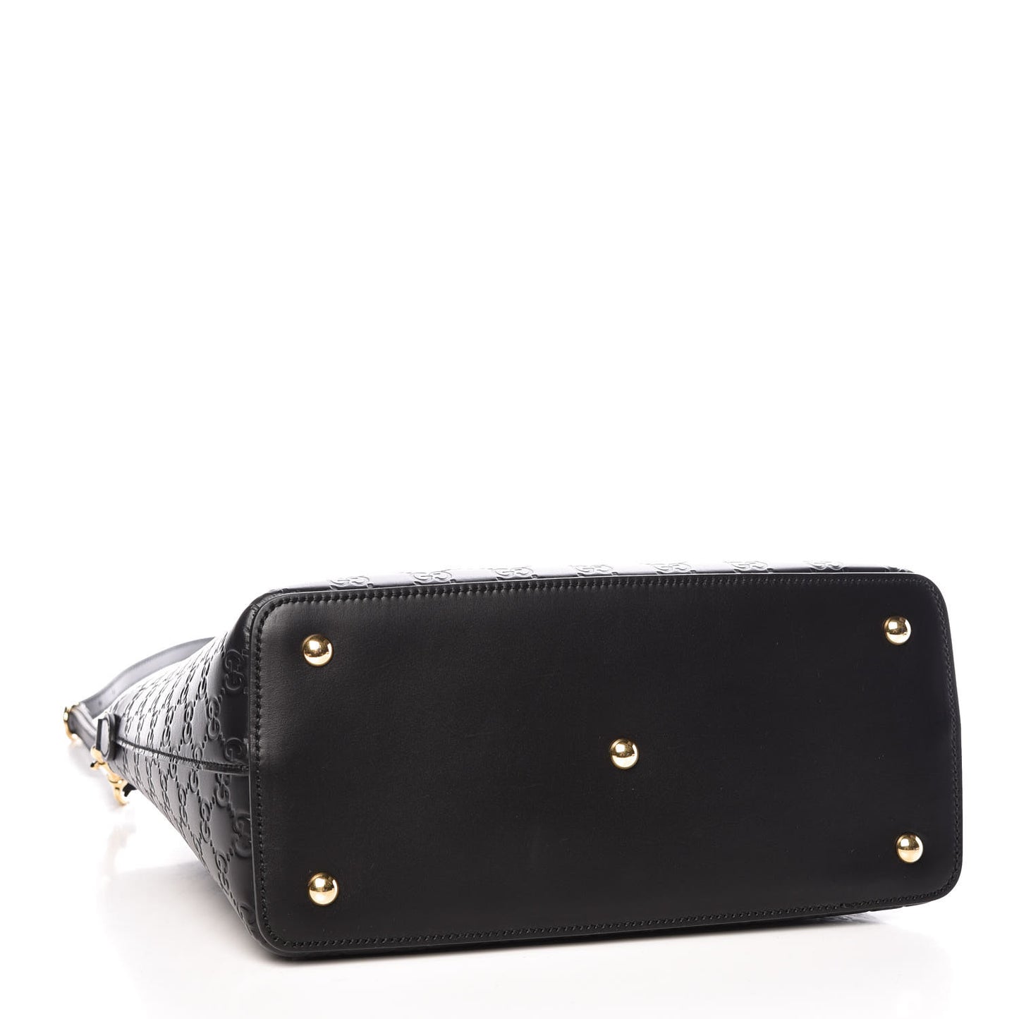 Guccissima Linea A Foldover Tote Black