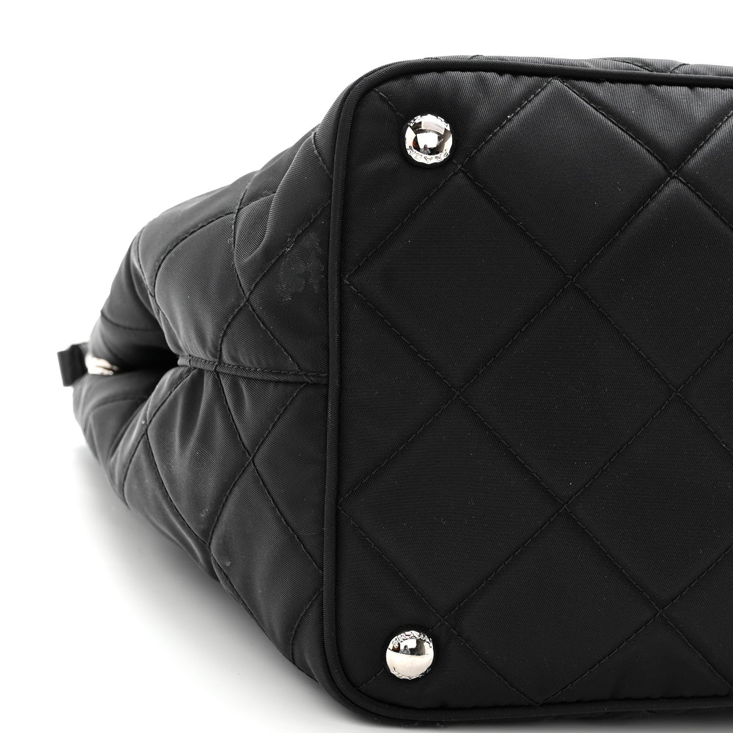 Prada Nylon Tessuto Impuntu Quilted Tote Black 7 of 10
