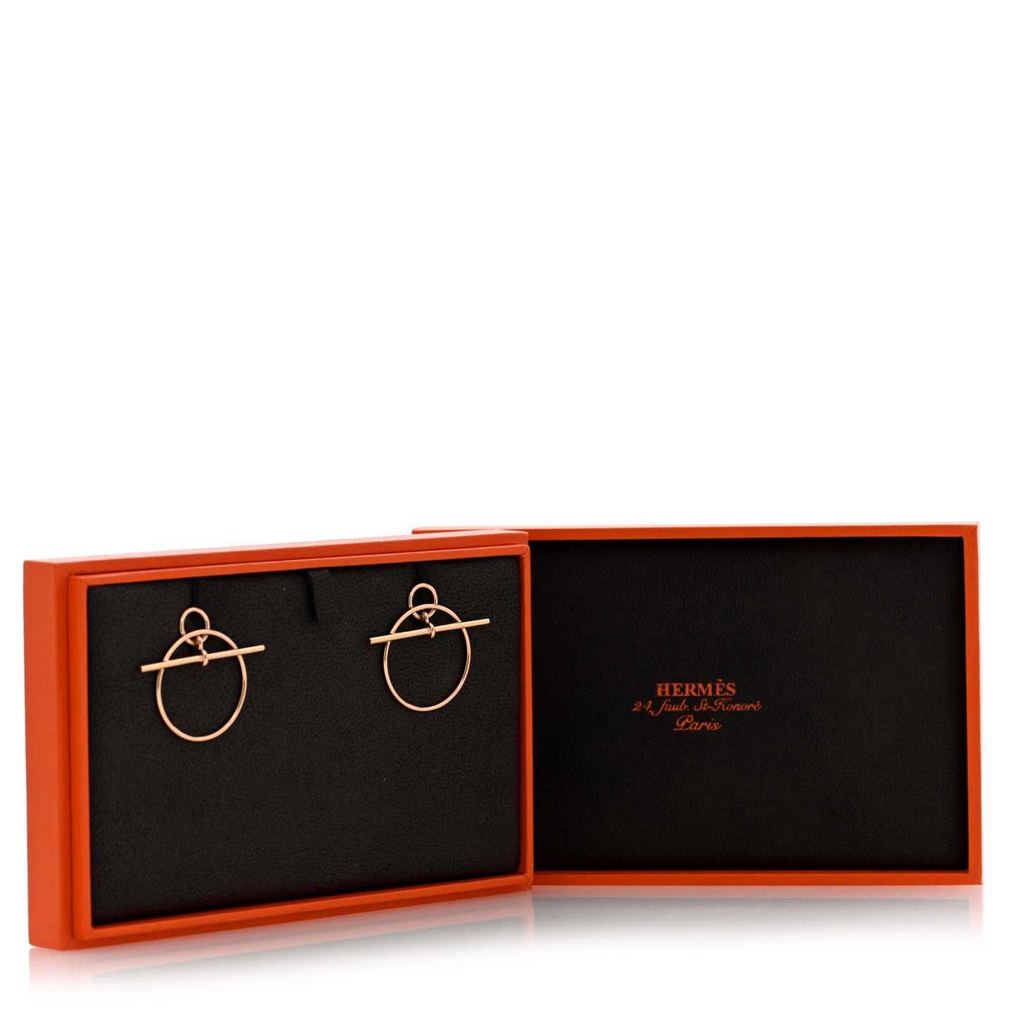 18K Rose Gold PM Loop Earrings