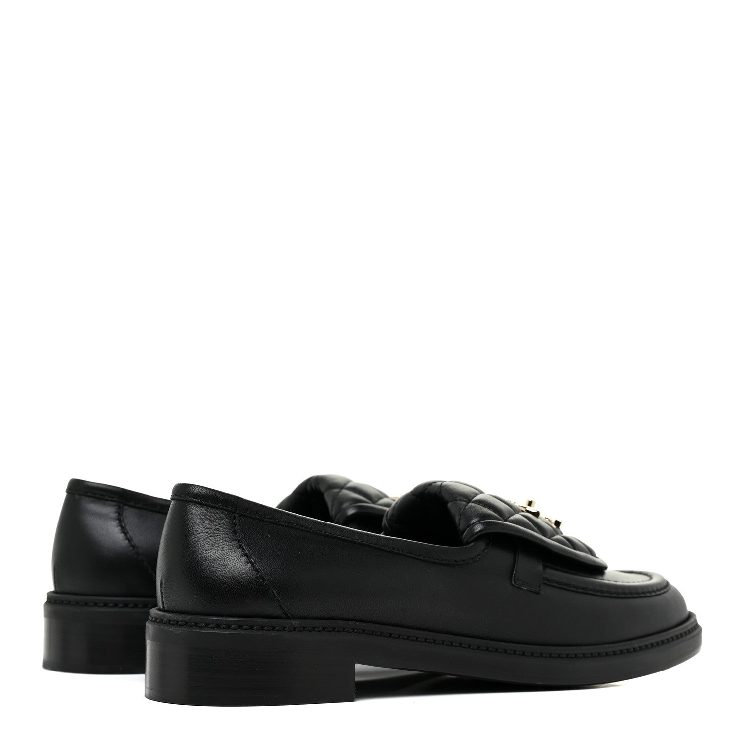 Chanel Lambskin Quilted CC Turnlock Loafers 41 Black 5 of 11