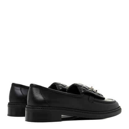 Chanel Lambskin Quilted CC Turnlock Loafers 41 Black 5 of 11