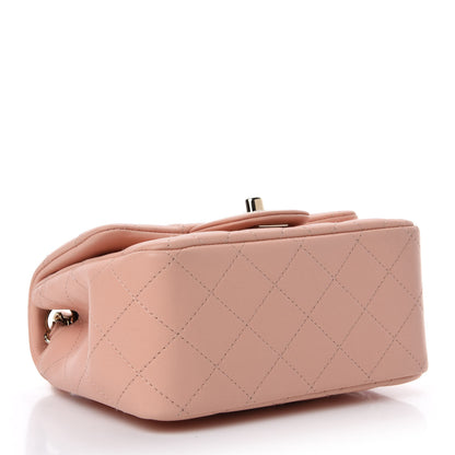 Chanel Lambskin Quilted Mini Square Flap Light Pink 3 of 9