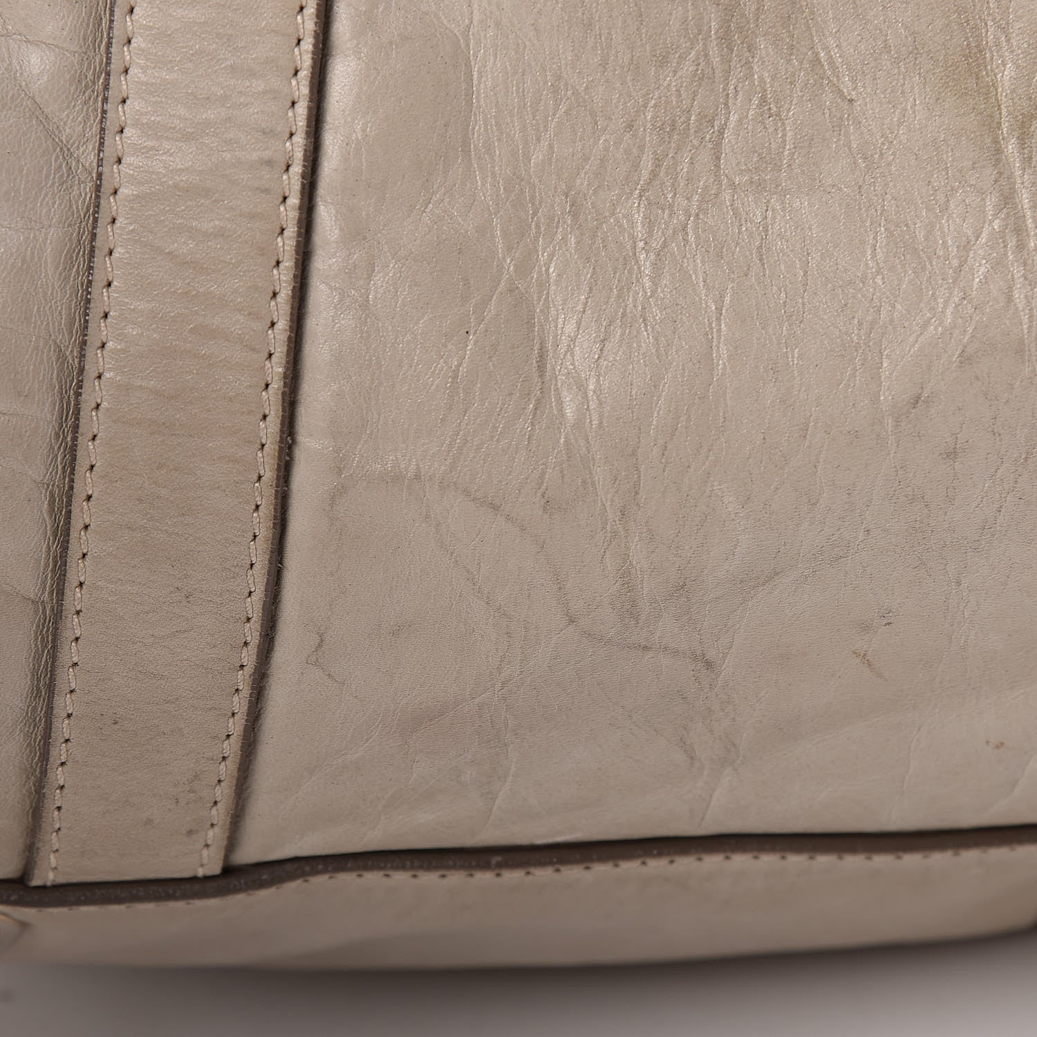 Prada Vitello Shine Tote Ivory 15 of 28