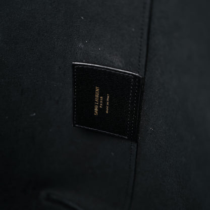 Saint Laurent Calfskin Large Shopping Tote Black 9 of 24