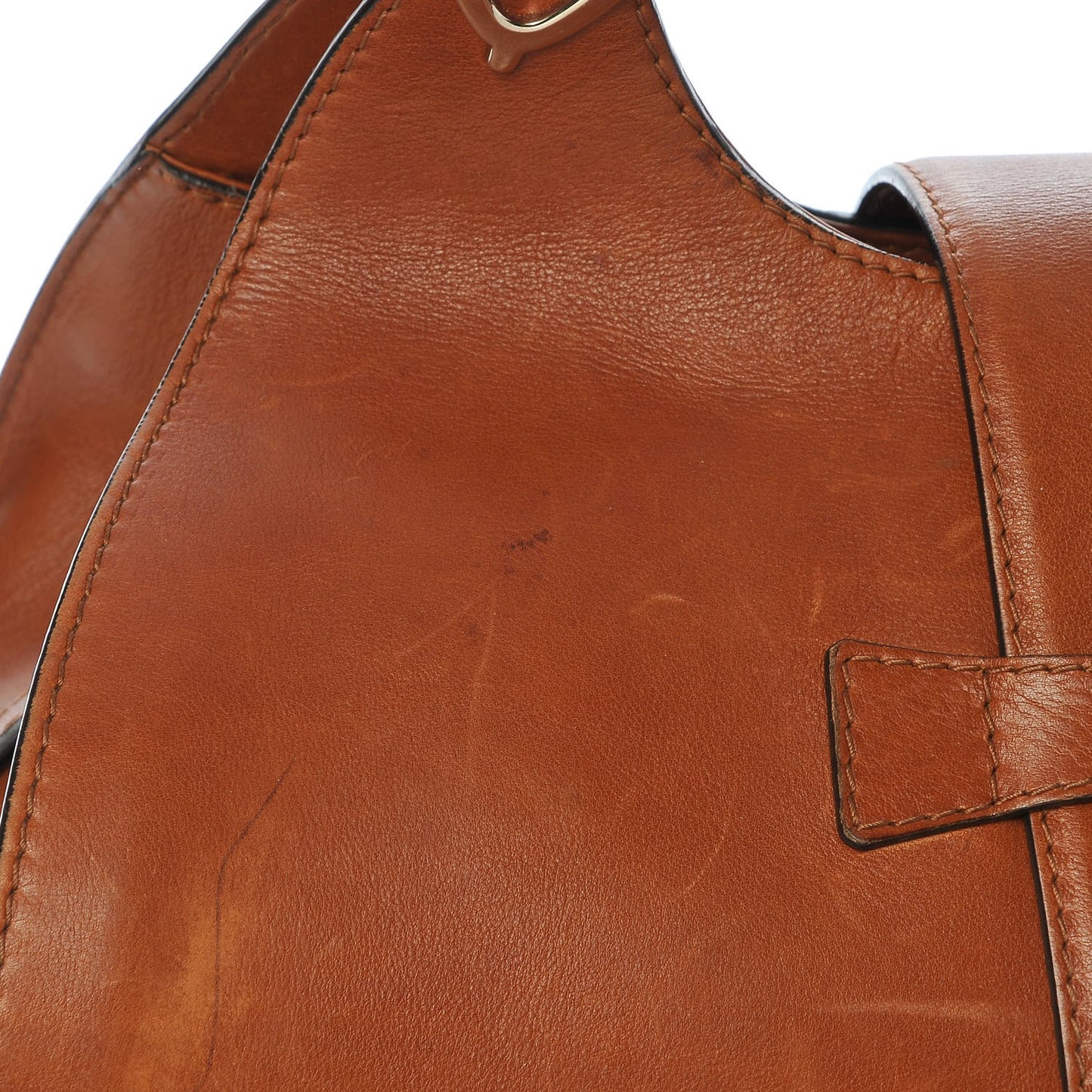 Calfskin Medium Stirrup Top Handle Bag