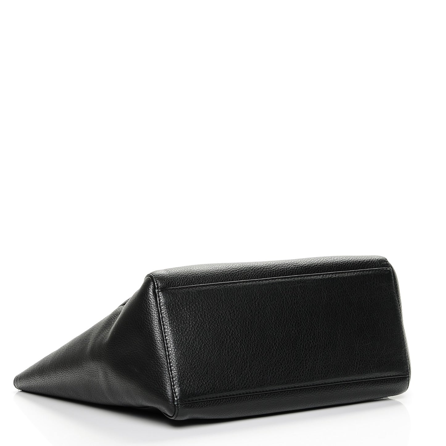 Soft Small Grain Calfskin Tessie Tote Black