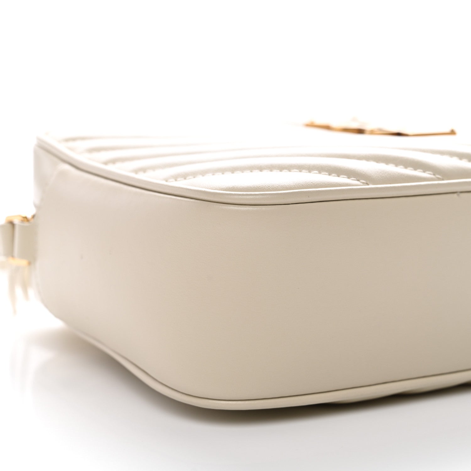 Saint Laurent Calfskin Matelasse Monogram Lou Camera Bag Crema Soft 9 of 10