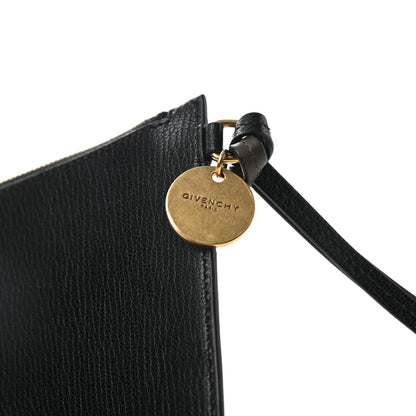 Givenchy Calfskin GV3 Wristlet Zip Card Holder Black Grey 6 of 7