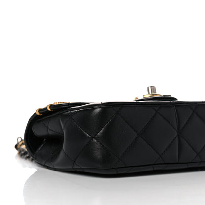 Chanel Lambskin Quilted Mini Coco Clips Single Flap Black 8 of 12