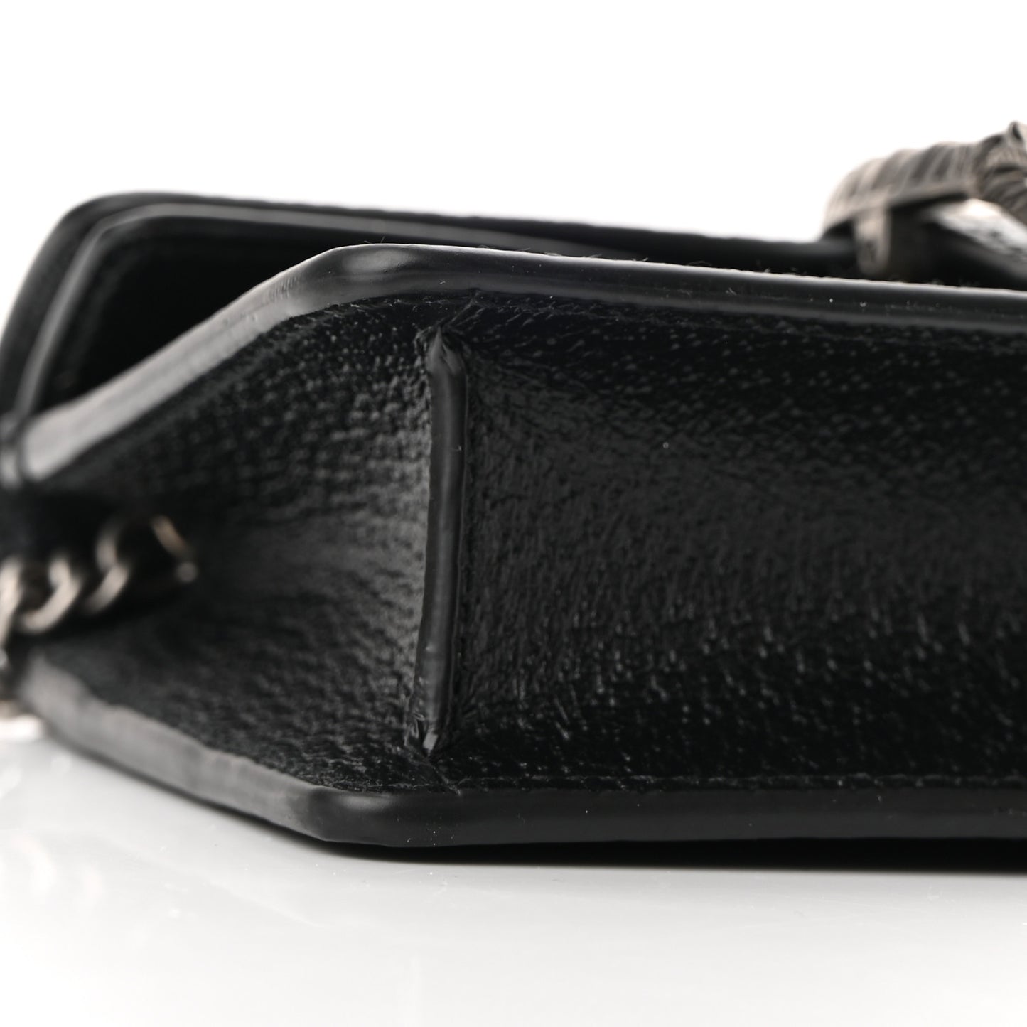 Jacquard Black Denim GG Monogram Super Mini Dionysus Shoulder Bag Black Ivory