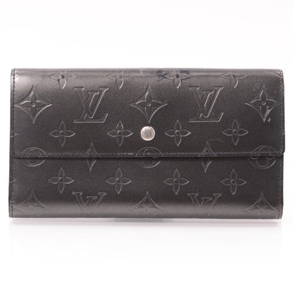 Louis Vuitton Mat Monogram Porte Tresor International Black 1 of 8