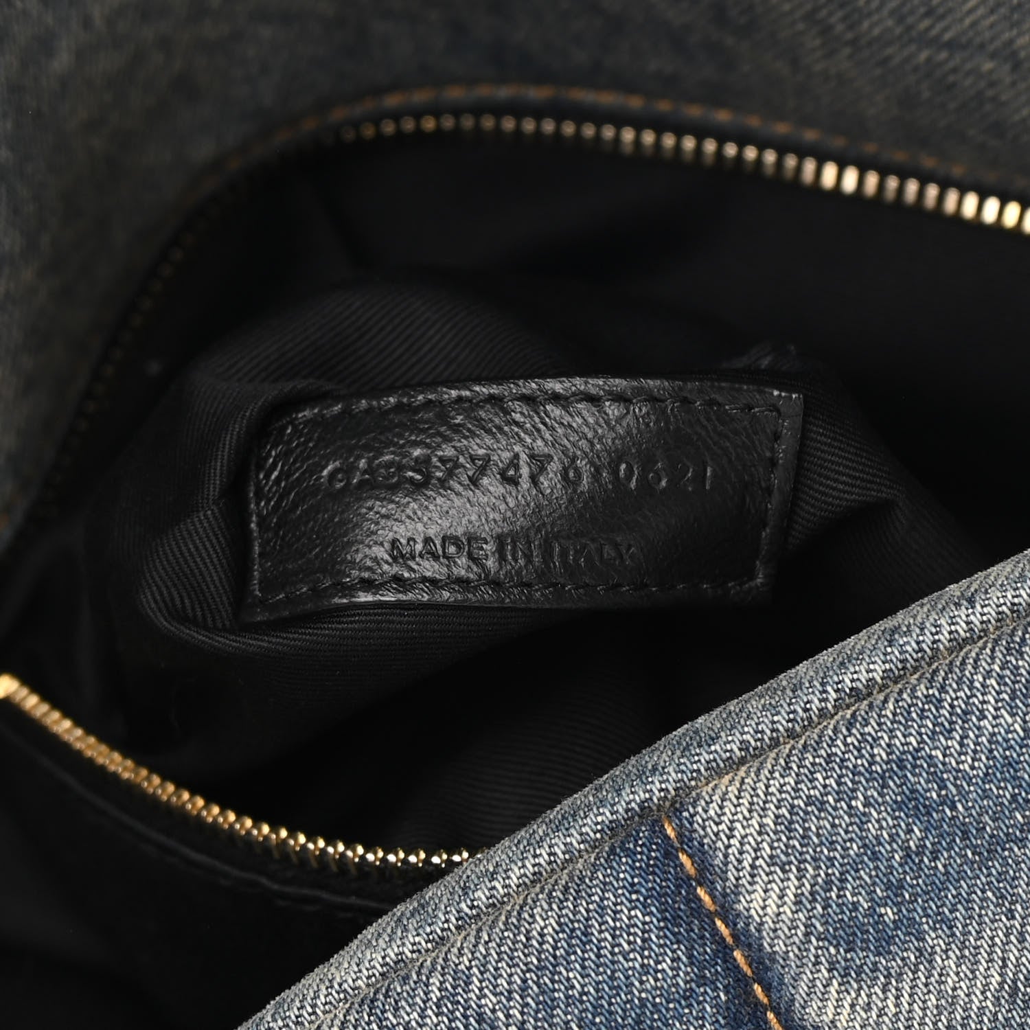 Saint Laurent Denim Quilted Small Loulou Puffer Monogram Chain Satchel Blue Cinnamon 7 of 11
