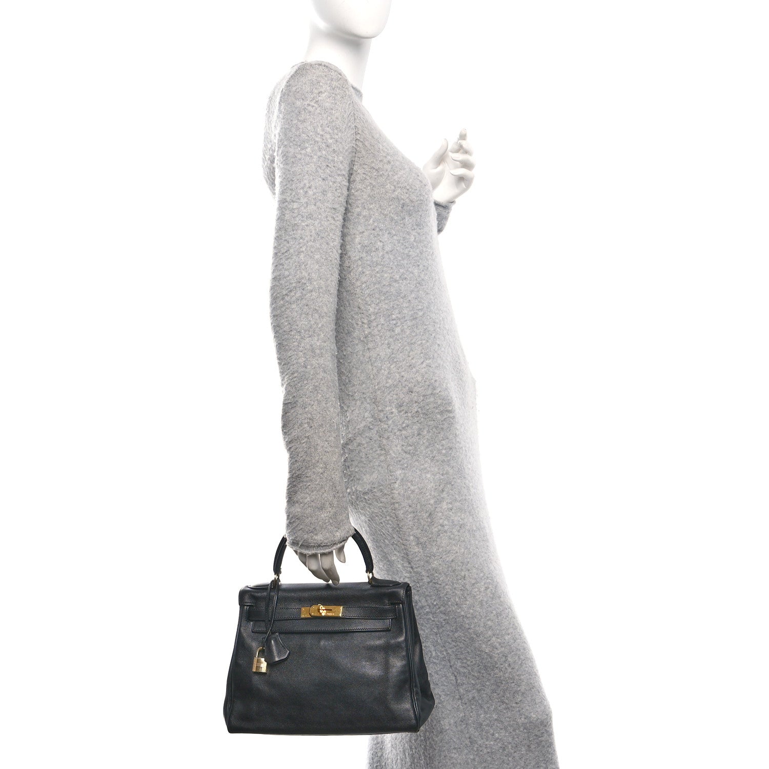 Hermes Evercalf Kelly Retourne 28 Black 2 of 15