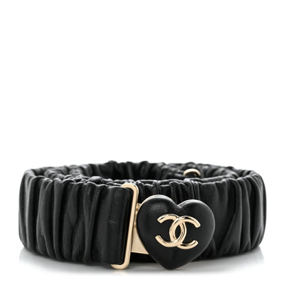 Chanel Calfskin CC Heart Belt 80 32 Black 1 of 6