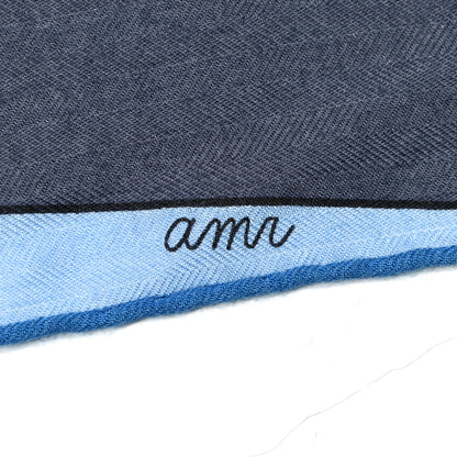 Hermes Cashmere Silk Tete a Tete Equestre Scarf 100 Marine Bleu Jean 5 of 5