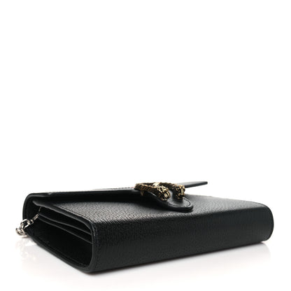 Gucci Calfskin Web Mini Dionysus Chain Wallet Black 4 of 11