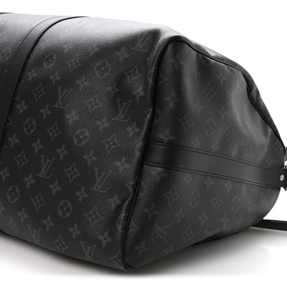 Louis Vuitton Monogram Eclipse Keepall Bandouliere 55 9 of 9
