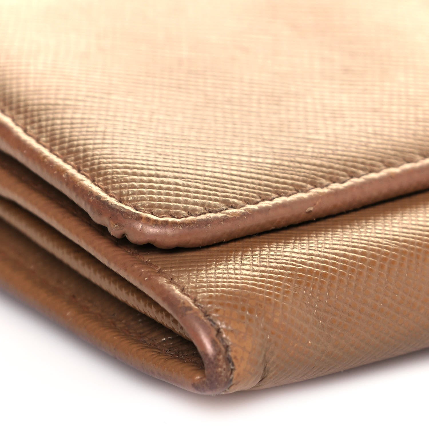Prada Saffiano Metal Continental Flap Wallet Cammeo 7 of 15