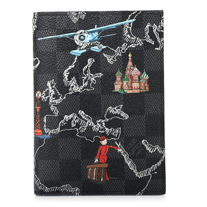 Louis Vuitton Damier Graphite Map Passport Cover 1 of 7