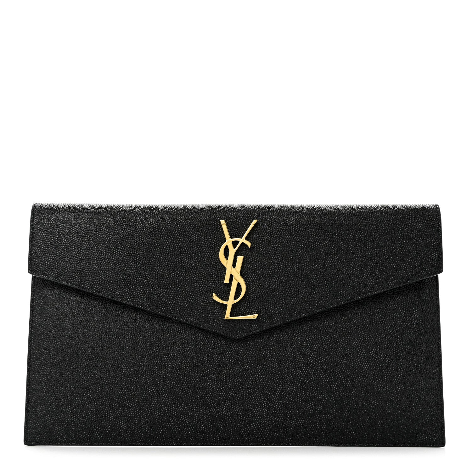 Saint Laurent Grain De Poudre Uptown Pouch Black 1 of 8