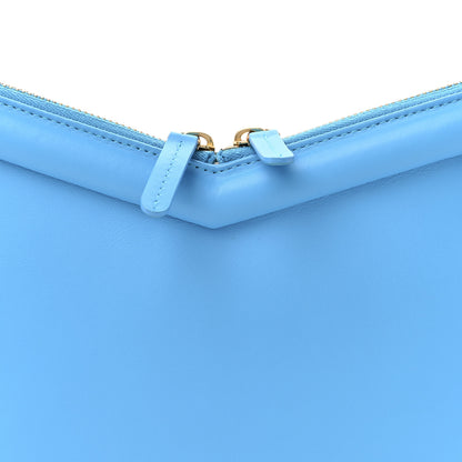 Mansur Gavriel Smooth Calfskin Mini Frame Bag Blue 6 of 9