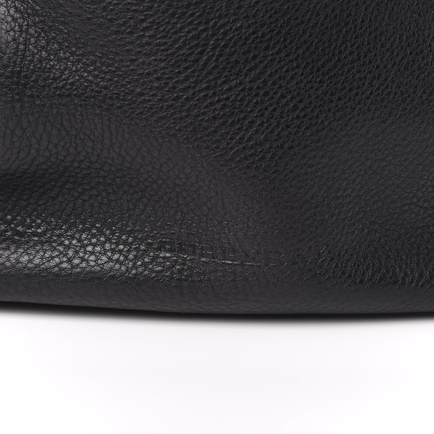 Grainy Calfskin House Check Small Maidstone Black
