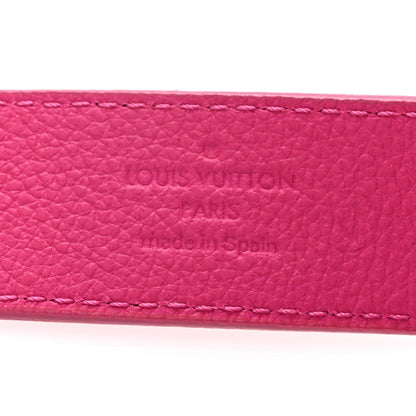 Louis Vuitton Taurillon Calfskin Essential V 30mm Belt 80 32 Fuchsia 5 of 9