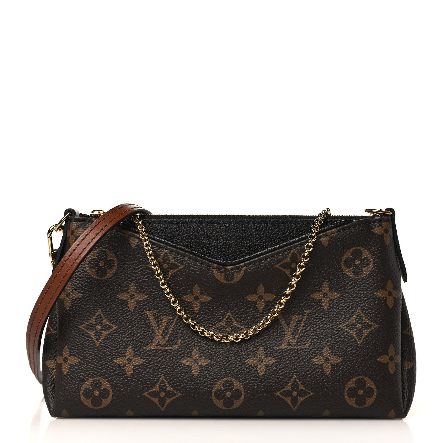 Louis Vuitton Monogram Pallas Clutch Black 1 of 9