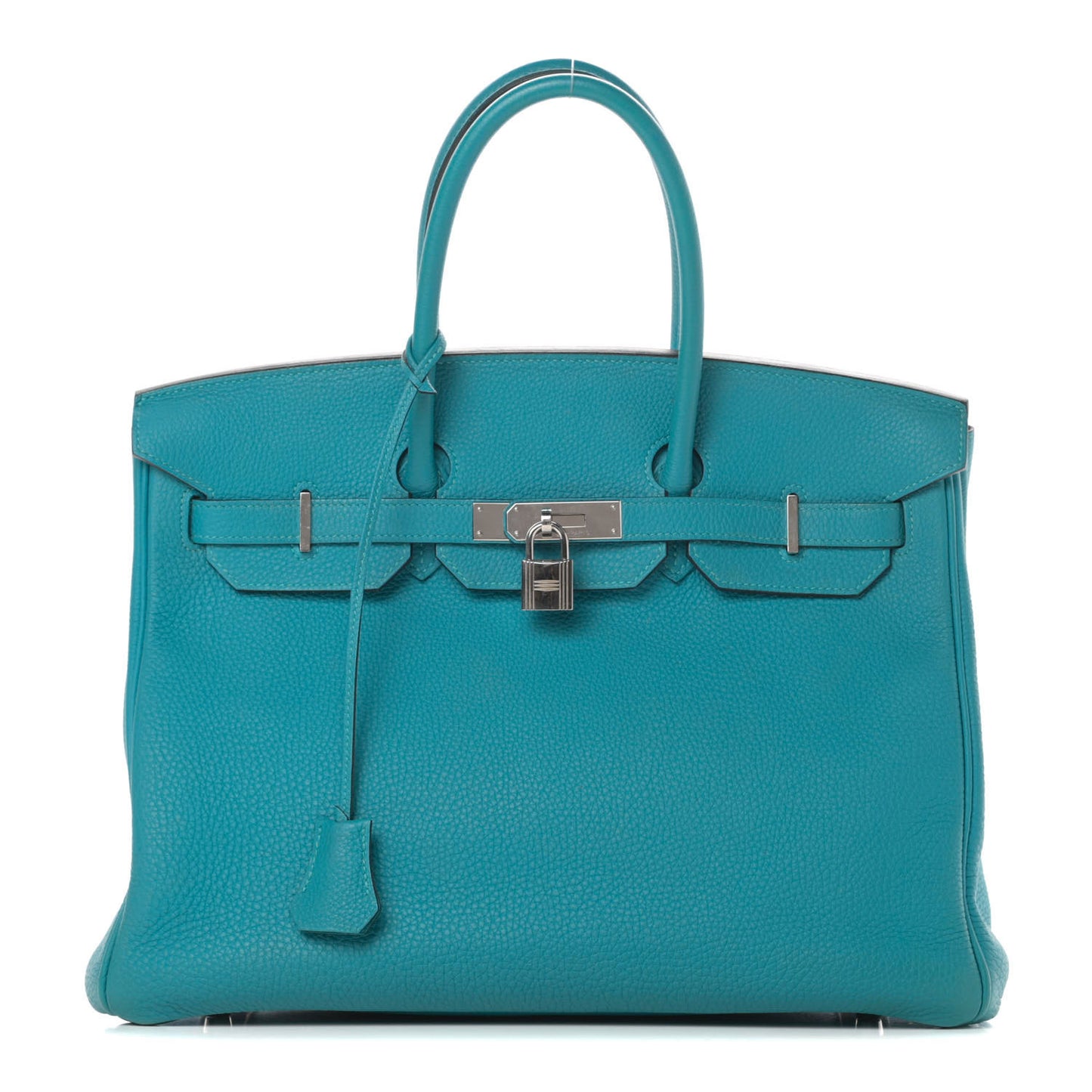 Taurillon Clemence Birkin 35 Turquoise