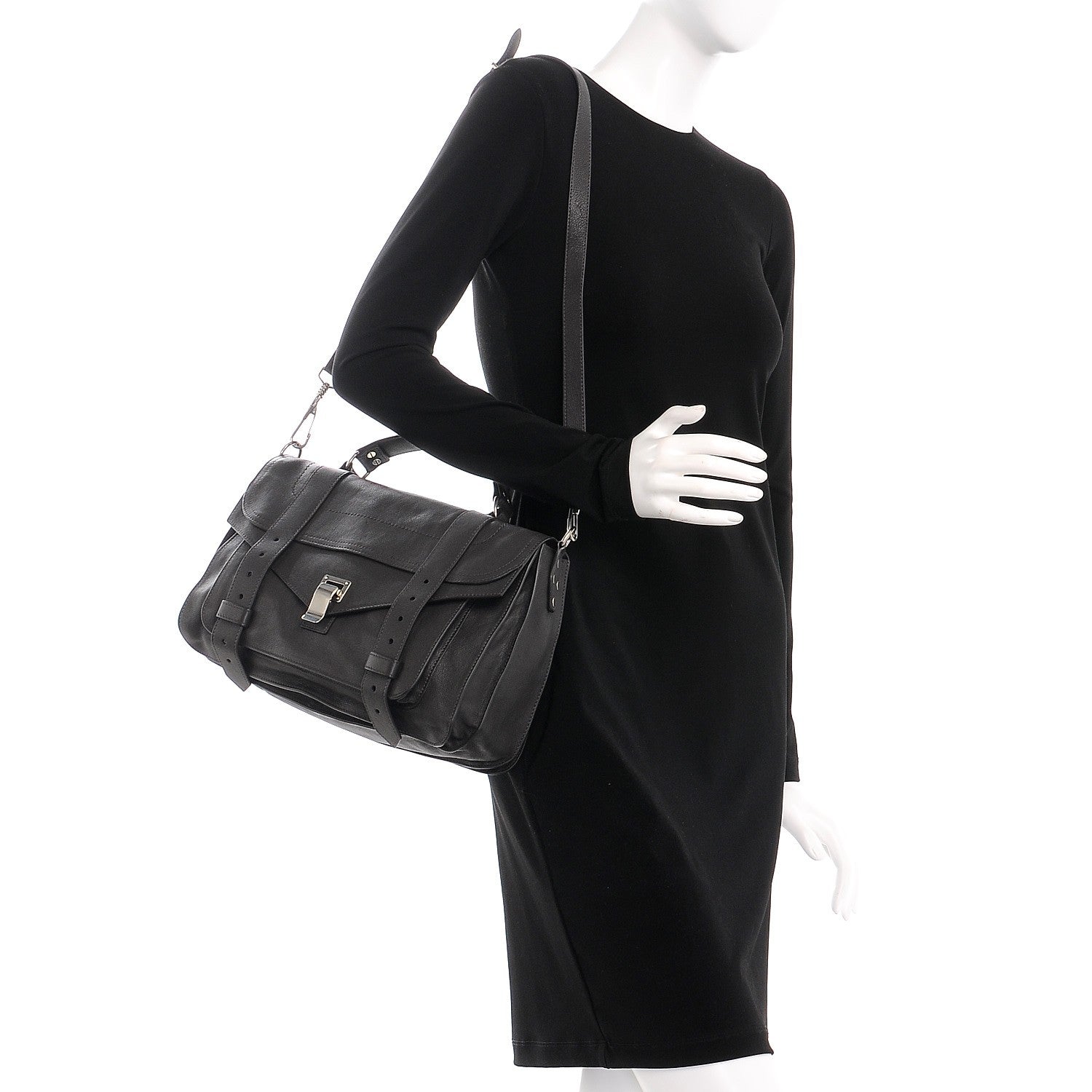 Proenza Schouler Lambskin Medium PS1 Satchel Pepe 2 of 9