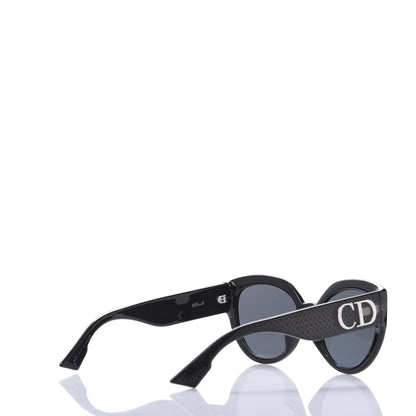 Christian Dior Acetate Cannage DDiorF Cat Eye Sunglasses Black 4 of 11