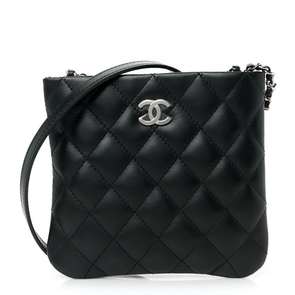 Chanel Lambskin Quilted Crossbody Bag Black 1 of 11