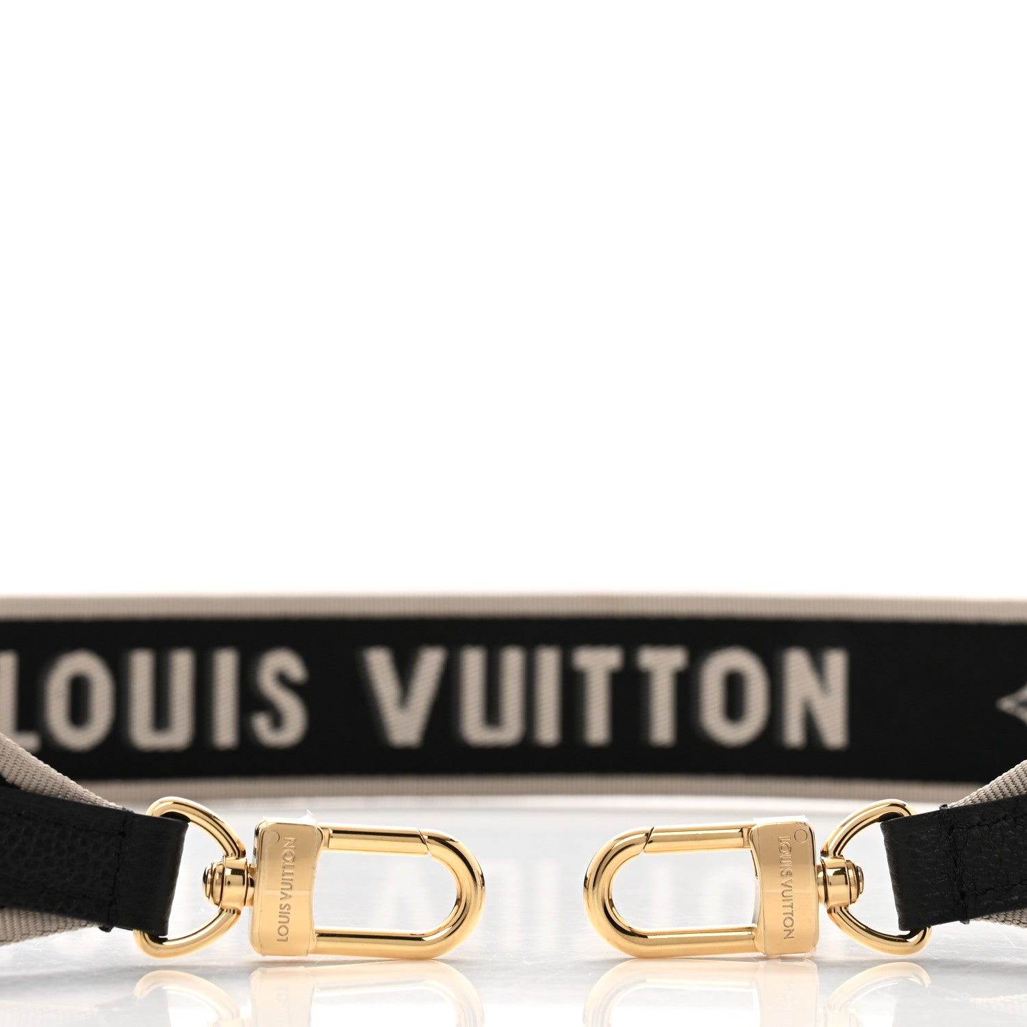 Louis Vuitton Jacquard Diane Shoulder Strap Black Ivory 3 of 3