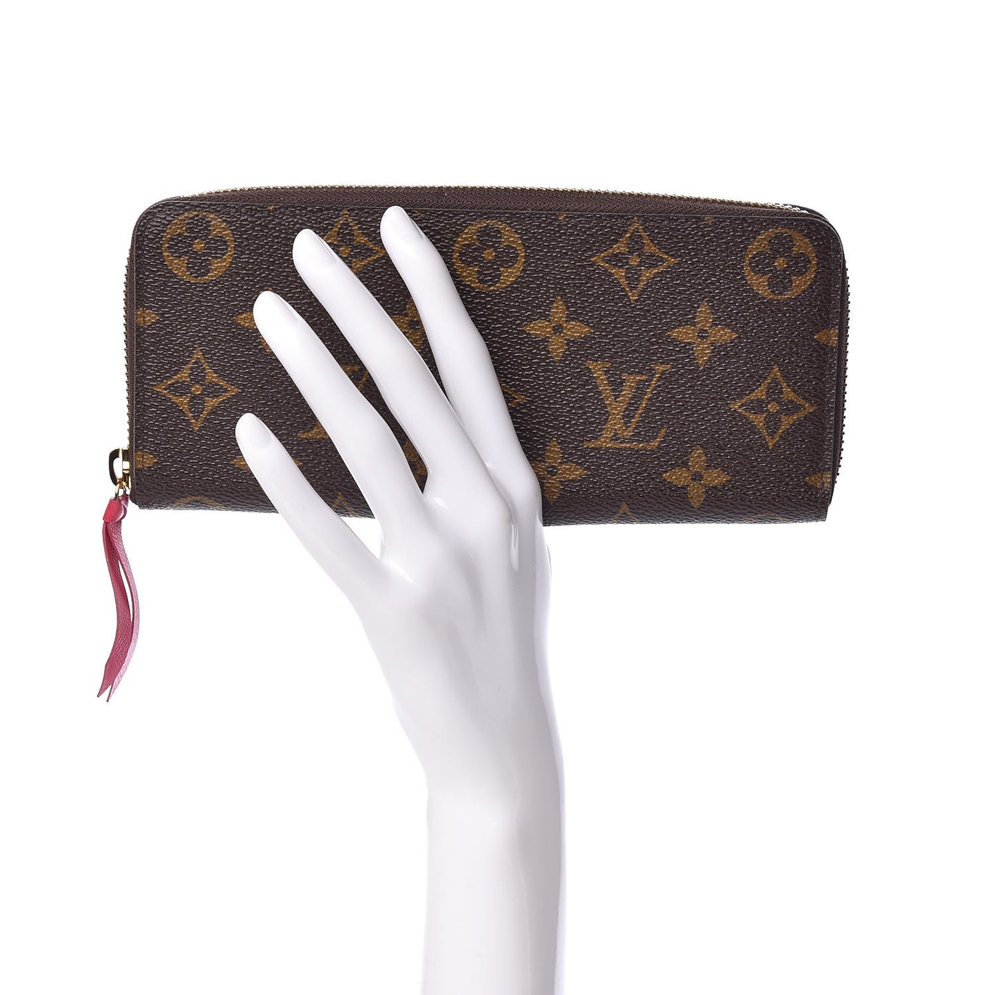 Monogram Clemence Wallet Hot Pink