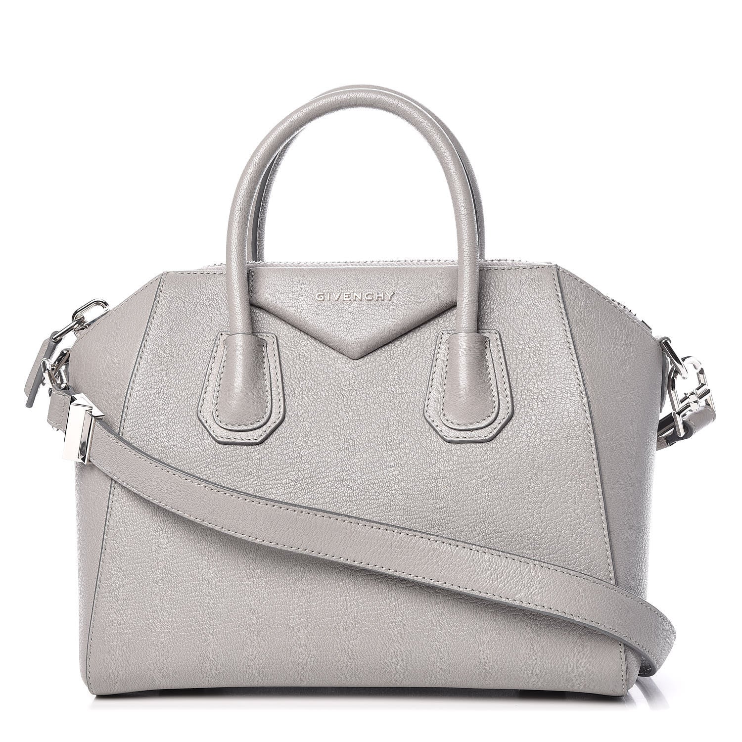 Givenchy Sugar Goatskin Small Antigona Pearl Grey 1 of 13